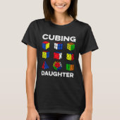 T-shirt Cubing Daughter Speedcubing Speedsolving Cuber (Devant)