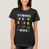 T-shirt Cubing Femme Speedcuing Speedsolution Cuber (Devant)