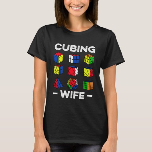 T-shirt Cubing Femme Speedcuing Speedsolution Cuber (Devant)