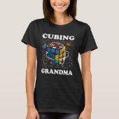 T-shirt Cubing Grand-mère Vitesse Cubing Math (Devant)