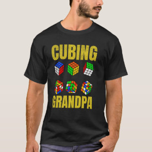 T-shirt Cubing Grandpa Puzzle Vitesse Cube Cube Lover