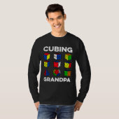 T-shirt Cubing Grandpa Speedcubing Speedsolving Cuber (Devant entier)