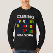 T-shirt Cubing Grandpa Speedcubing Speedsolving Cuber (Devant)