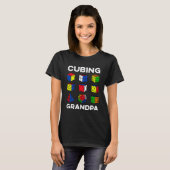 T-shirt Cubing Grandpa Speedcuing Speedsolution Cuber Pull (Devant entier)