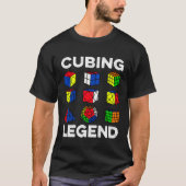T-shirt Cubing Legend Speedcubing Speedsolving Cuber (Devant)