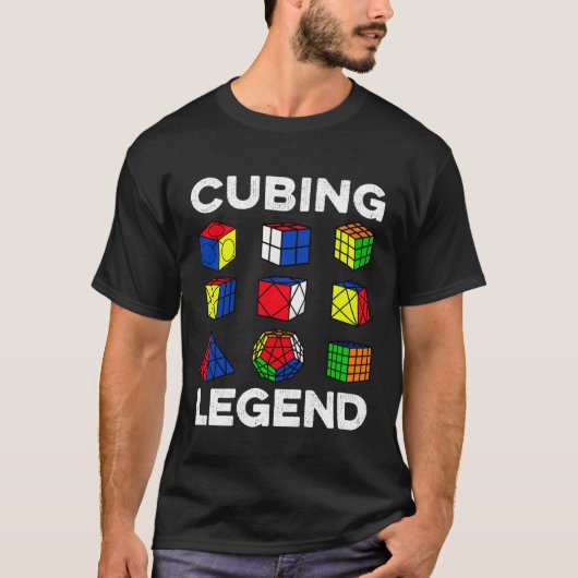 T-shirt Cubing Legend Speedcubing Speedsolving Cuber (Devant)