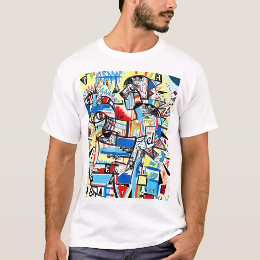 T-shirt cubisme moderne (Devant)