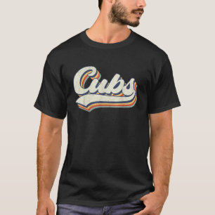 T-shirt Cubs Nom Cubs Personnalisé Vintage Cubs Sport Na