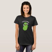 T-shirt Cuckoocumber Funny Veggie Cucumber Pun Dark BG (Devant entier)