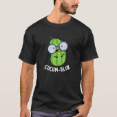 T-shirt Cucum-blur Funny Veggie Cucumber Pun Dark BG (Devant)