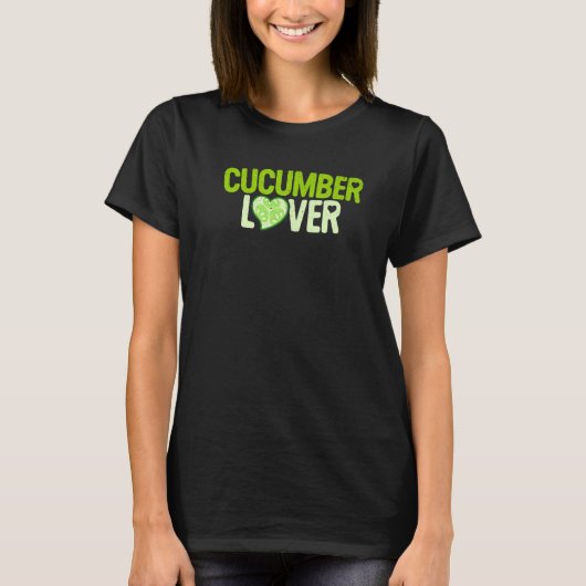 T-shirt Cucumber   Pickle Cucumber  Vegan Farmer (Devant)