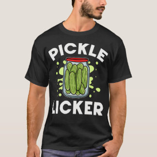 T-shirt Cucumber Pickle Jar Funny Vegan Pickle Licker Vege