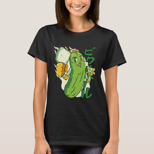 T-shirt Cucumber Veggies Vegetable Asian (Devant)