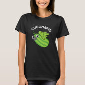 T-shirt Cucumbird Funny Veggie Cucumber Pun Dark BG (Devant)
