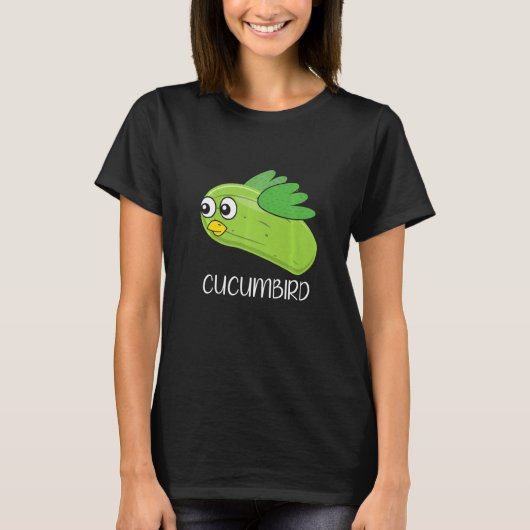 T-shirt Cucumbird Vegetarian Vegetable Veggies Vegan Cucum (Devant)