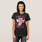 T-shirt Cud Says 67 Six Seven Meme Cute Cat Valentine's Da (Devant entier)