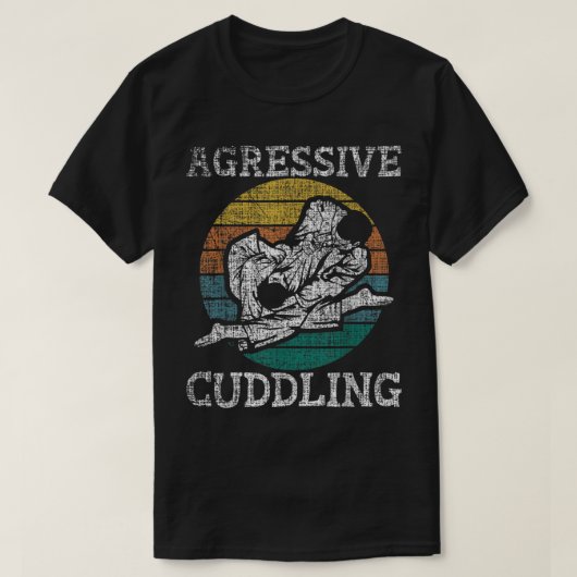 T-shirt Cuddin agressif - MIXED MARTIAL ART brésilien Jiu  (Design devant)