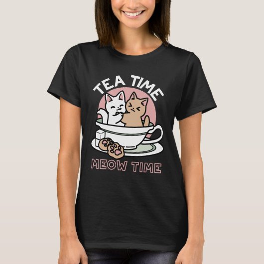 T-shirt Cuddin en coupe - Tea Time adorable (Devant)