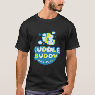 T-shirt Cuddle Buddy Hugs Haven Cuddle Crew Attrait pour l