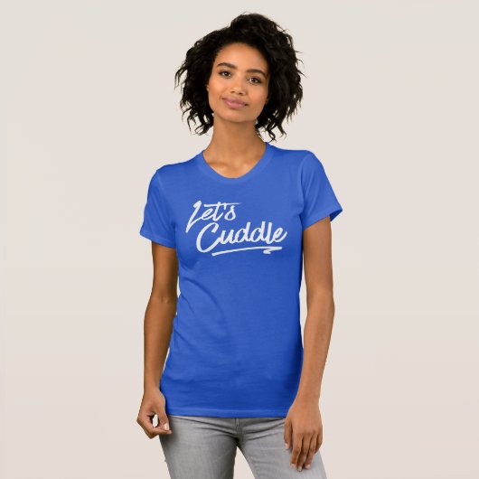 T-shirt Cuddle. Drôle tee - shirt (Devant entier)