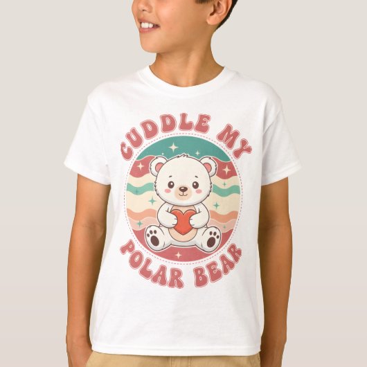 T-shirt Cuddle My Polar Bear (Devant)