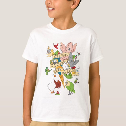 T-shirt Cuddle Tous Les Oiseaux (Devant)