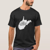 T-shirt Cue Country Roads Virginie-Occidentale (Devant)