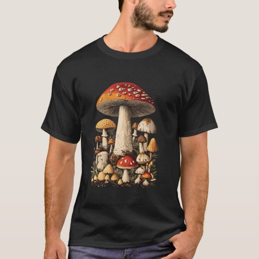 T-shirt Cueilleur de champignons mignon (Devant)