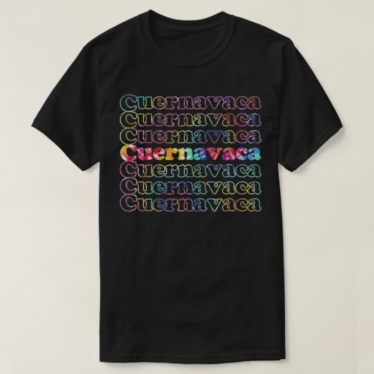 T-shirt Cuernavaca Meico Tie Dye (Design devant)