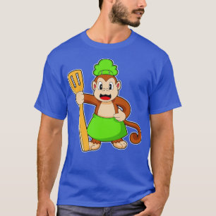 T-shirt Cuillère à spatule de cuisine de singe