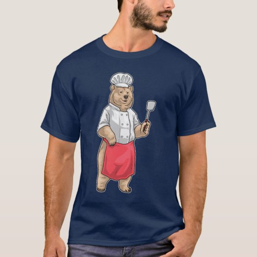 T-shirt Cuillère de cuisine spatule d'ours (Devant)