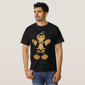 T-shirt Cuir Daddy-Son Motorcycle Moker Funny (Devant entier)