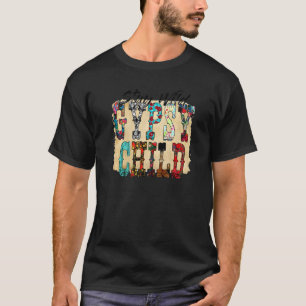T-shirt Cuir de vache léopard Reste sauvage Enfant gitan O