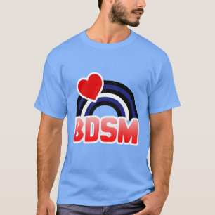 T-SHIRT CUIR / DRAPEAU ARC-EN-CIEL BD