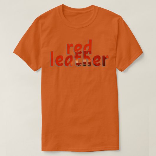 T-shirt cuir rouge (Design devant)