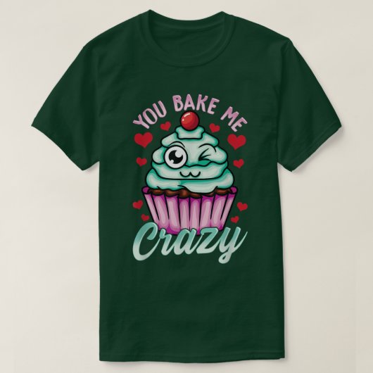T-shirt Cuire Cute Cupcake Pun pour la Saint Valentin ou A (Design devant)