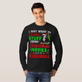 T-shirt Cuire Des Stups Et Regarder Les Films De Noël Avec (Devant entier)