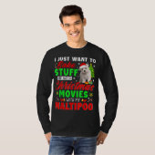 T-shirt Cuire Des Stups Et Regarder Les Films De Noël Avec (Devant entier)