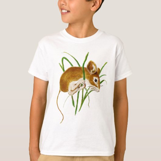 T-shirt Cuire, Souris Aquarelle Animal Nature (Devant)