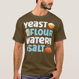 T-shirt Cuisine à pain Flore de levure Flore Sel d'eau de