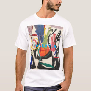 T-shirt Cuisine Abstrait Peinture Jeff Hankamer Artjunkhau