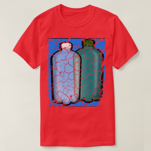 T-shirt Cuisine alimentaire Aliments Alimentation eau pota (Design devant)