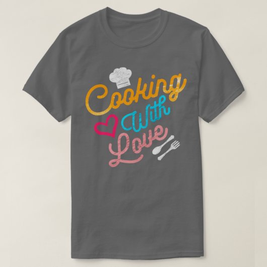 T-shirt Cuisine Avec Amour (Design devant)