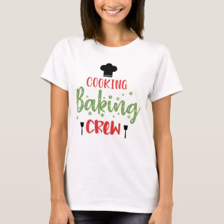 T-shirt Cuisine Baking Crew Joyeux Noël Arbre de Noël Noël