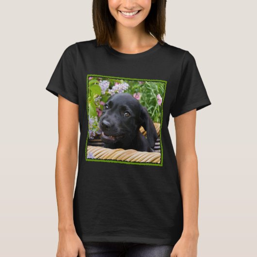 T-shirt Cuisine Black Labrador Retriever Chien Chiot Chiot (Devant)