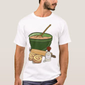 T-shirt Cuisine confortable Ingrédients Cuisine confortabl (Devant)
