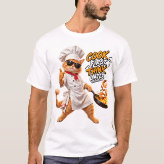 T-shirt Cuisine d'abord, pensez après