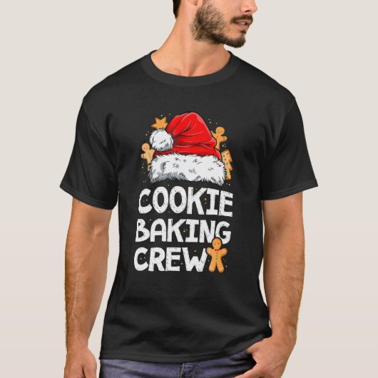 T-shirt Cuisine de biscuits Crew Famille de Noël Gingerpai (Devant)