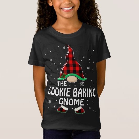 T-Shirt Cuisine de biscuits Gnomo Buffalo Plaid Matching F (Devant)