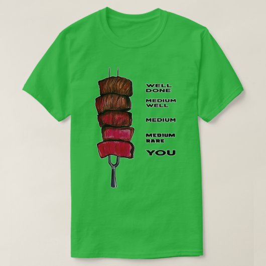 T-shirt Cuisine de boeuf Funne Art (Design devant)